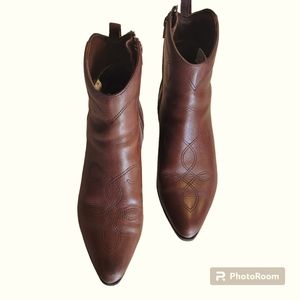 Maine Woods Women's Ankle Boots Size 7 1/2 M Brown Soft Leather